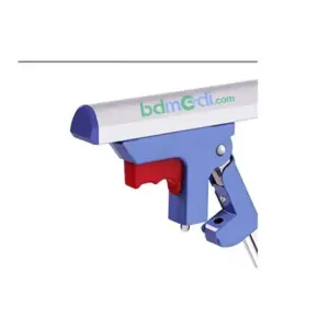 Folding Aluminum Stainless Side Guard Rail for Hospital Beds - additional image